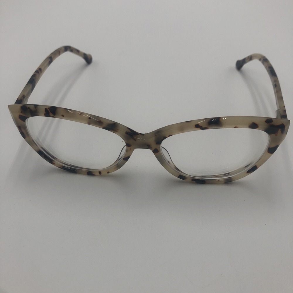 Womens Zenni Translucent Tortoise‎ Eyeglass Frames Cat Eye  Preowned With Case